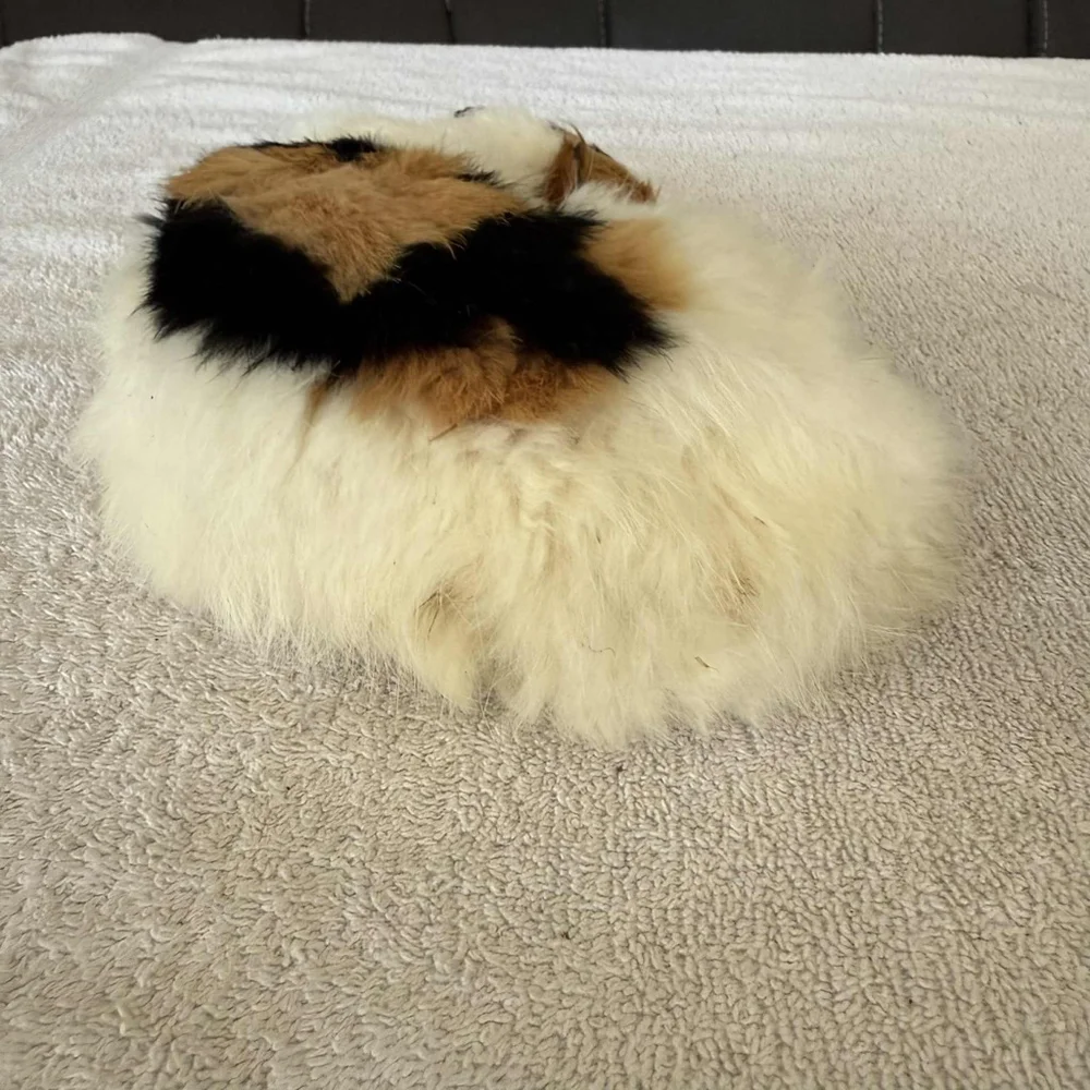Cat Toy One Size White Black Calico Sleeping Cat